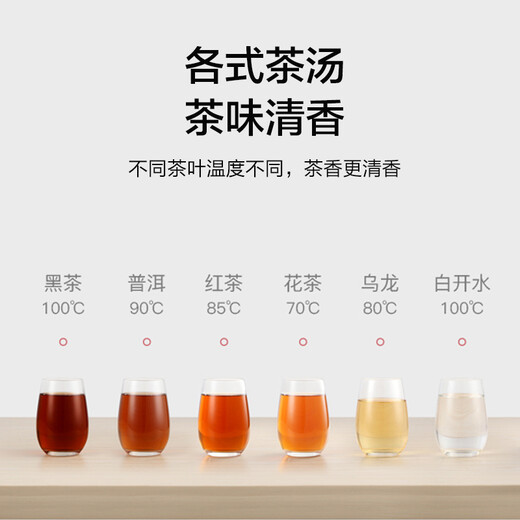 LIFE ELEMENT health pot 0.8L small and silent office private flower teapot 1200W fast water boiling fully automatic multi-function teapot Chinese style wood grain teapot I38