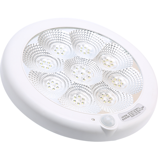 OS Lighting LED Human Body Sensor Light Intelligent Infrared Sound Control Light Corridor Aisle Corridor Garage Property Emergency Sensor Light 7W Sound and Light Control (22cm)