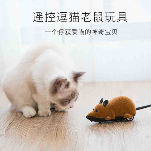 Herd Horse Cat Toy Fernbedienungssteuerung Maus Maus Wireless Funny Maus Fernbedienungssteuerung Maus Elektrische Maus strömt Katzenversorgungen Schwarze Maus