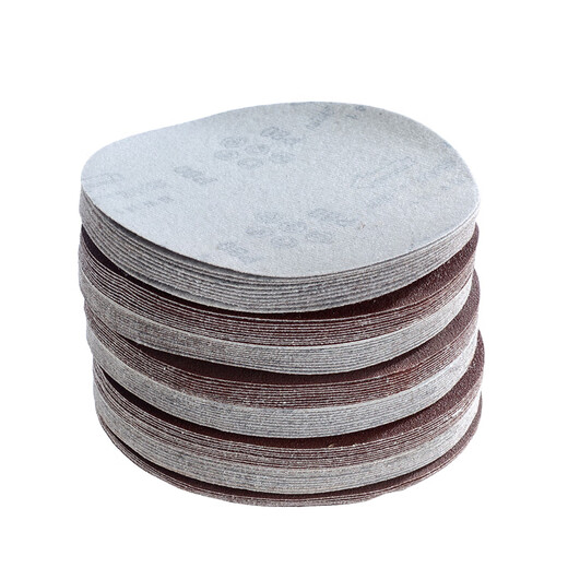 Diannan round sandpaper disc flocked sandpaper self-adhesive emery cloth sanding wall putty grinder polishing special tool 7 inches (diameter 180mm) 180 mesh * 100 sheets