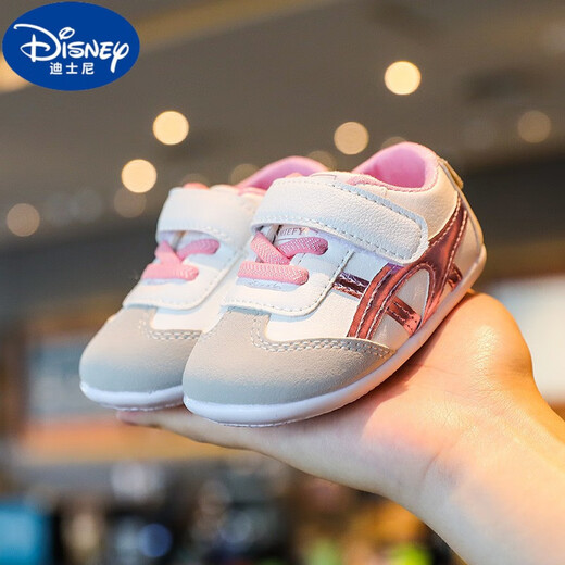 迪士尼（Disney）婴儿鞋软底学步鞋春季款6-12个月9男女宝宝鞋防滑0-1岁新生儿鞋子 蓝色 mg-2028-春秋 11.5 内长CM 15码估算0-7月