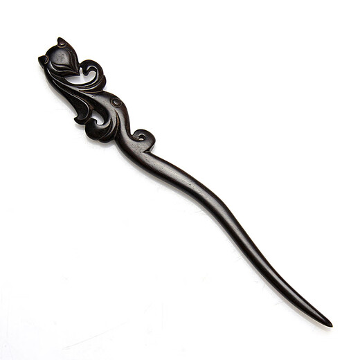 Handmade ebony hairpin, sandalwood hairpin, ebony classical Hanfu hairpin, little fox