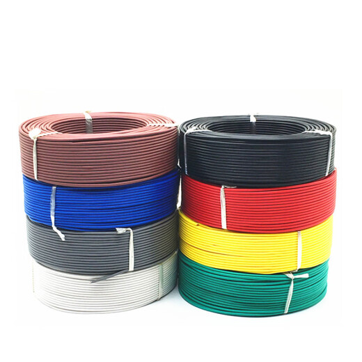 
Qifan wire and cable RV0.5 square national standard copper core special soft wire multi-strand soft wire signal wire black 100 meters