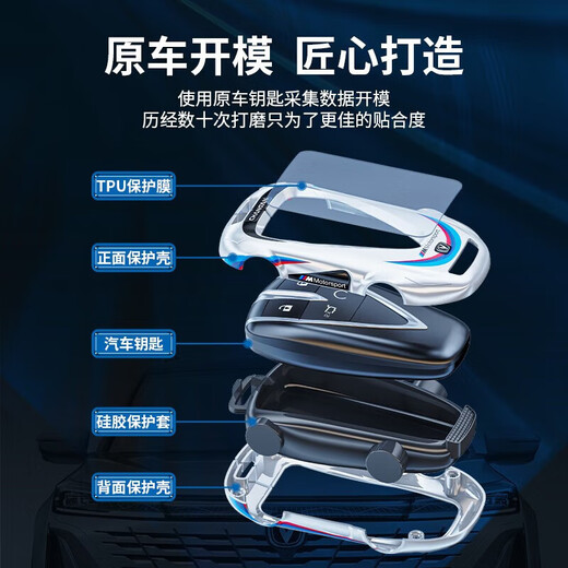 Cang Plastic is suitable for fitting 24 models of Changan Hunter Key Cover Knight Edition Warrior Edition 2024 Model 20 Pickup Truck Car Shell Changan Model A - Color White - Leather Rope Buckle