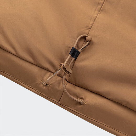 Мужская куртка Adidas PUFFY DOWN JKT Warm Core Technology Warm 600 с капюшоном на утином пуху JV6189/Desert Brown S