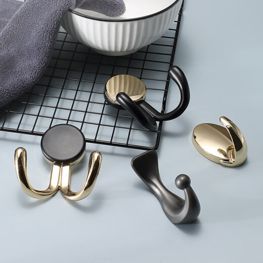 Fandiluo (fandiluo) clothes hook entry door shoe cabinet wardrobe clothes single hook wall hang wall fitting room clothes hook golden 6187-K gold