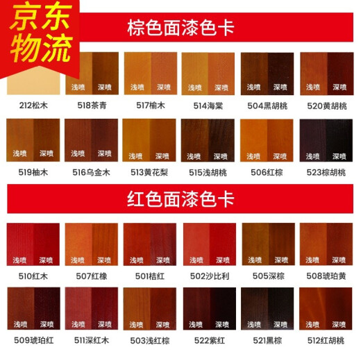 Bangjiajie wood self-painting furniture wood self-painting floor wooden door repair and renovation paint furniture repair material touch-up paint 102 semi-matte