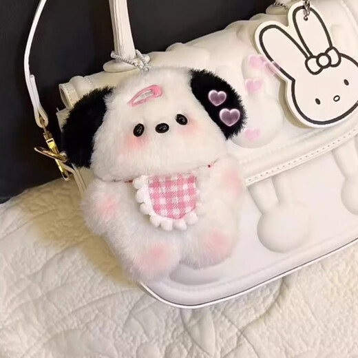 Xingheng Mengdiy Handmading Sucking Small Hand Bag Lindo llavero Pendiente Material de muñecas Plush Bolsas para la novia Regalo de cumpleaños Bolsos de material hecho a mano