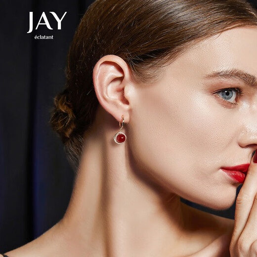 Jay retro red earrings for women, earrings, earrings and buckles as birthday gifts for girlfriend