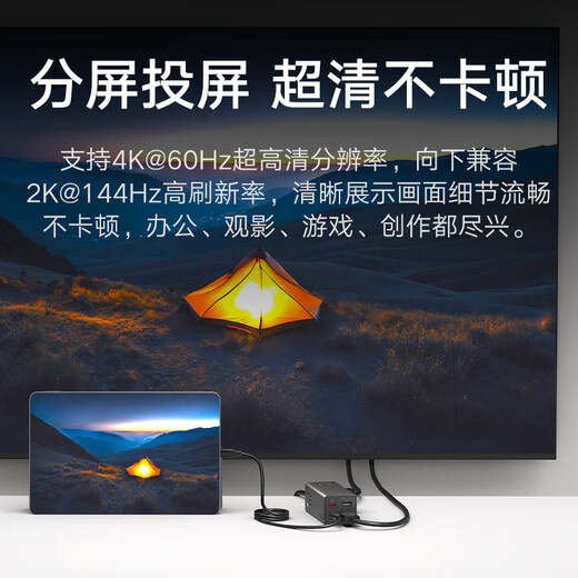 Xiaomi (MI) Gallium Nitride 67W Desktop Fast Charging Socket Pro Notebook/Suitable for Xiaomi 17/USB Socket/HDMI Screen Projection/Plug Board/Socket/Portable Charging Station