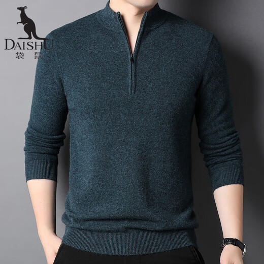 Kangaroo Cardigan Herren-Halbschildkragenpullover Zipper im mittleren Alter im mittleren Alter im mittleren Alter von Männern Strick-Basishemd DS6625 Zhonglan 190