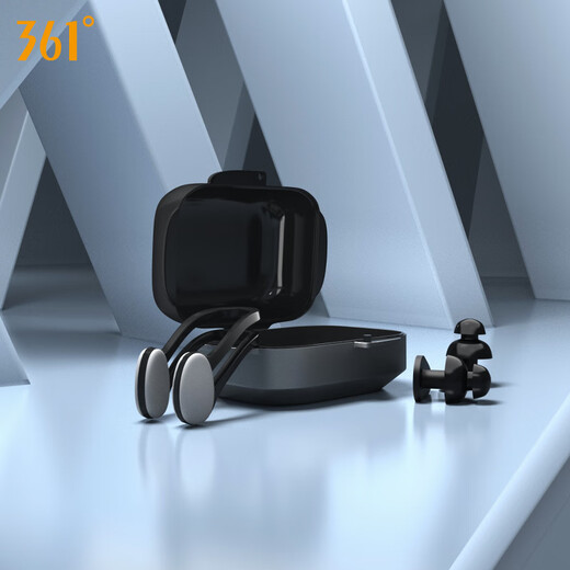 361 Nose clip earplug set swimming waterproof silicone earplugs for adults and children nose clip artifact bathing anti-choking equipment Azure (nose clip earplug set)