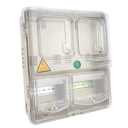 Nuoyi boîte de compteur électrique unifamiliale boîte de compteur électrique domestique transparente boîte de distribution de compteur électronique assemblage exposé boîte électrique carte de frais boîte de compteur électrique boîte de compteur électrique transparente unifamiliale