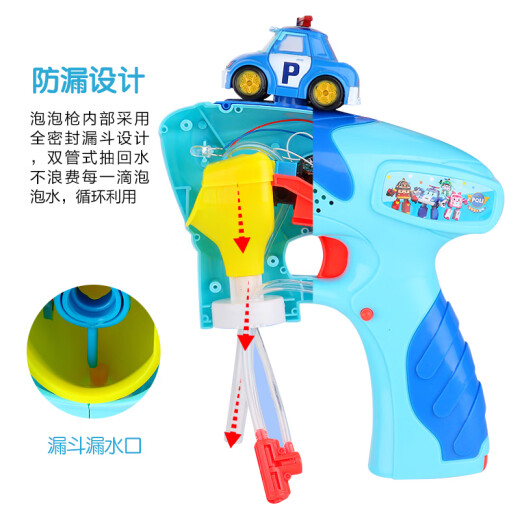 Meishika Bubble Machine Bubble Water Peri Fully Automatic Bubble Gun with Light and Music
