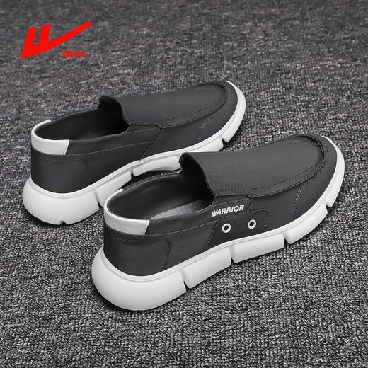 
Huili men's shoes old Beijing cloth shoes summer new men's breathable canvas shoes one-legged work waterproof and anti-slip chef's shoes gray (on the election size smaller) 40