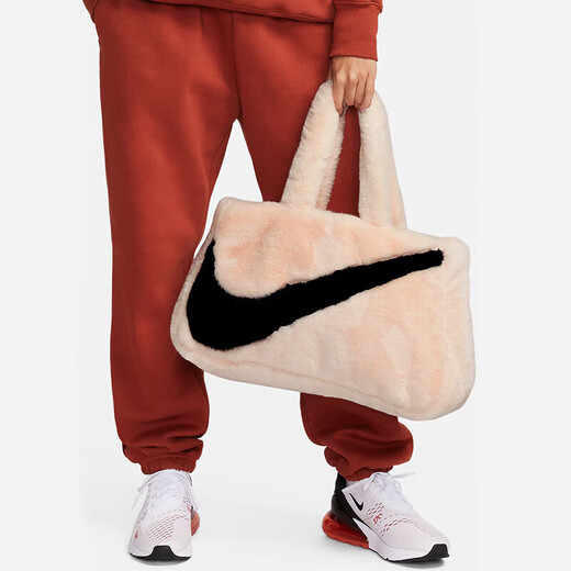 Nike (Nike) bolsas cruzadas de hombres y mujeres, bolsas de lujo de bolsos de bolsos de moda y lindos, bolsas informales, FB3050-838 rosa