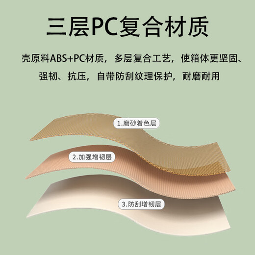 花瞳行李箱女小清新拉杆箱学生旅行箱男万向轮密码箱登机箱皮箱 奶白色【升级多功能】加厚款 20英寸 【可登机】无侧提挂钩