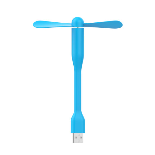 ESCASE [1 Pack] Portable USB Snake Mini Fan Small Electric Fan Mobile Power Bank Fan Laptop Electric Fan Blue