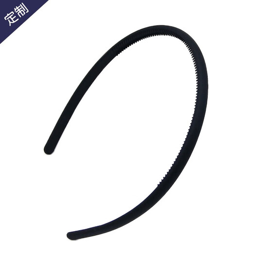 Qiaogege simple frosted toothed anti-slip hairband Korean hairpin face wash women's headband clip headband temperament hair accessory simple black