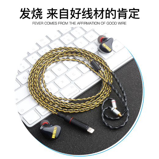 Acrolink Shure 846 Cable de actualización MMCX Balance Cable 535 W40 SE215 NA3P Auriculares Cable Tipo-C Interfaz dedicada MMCX
