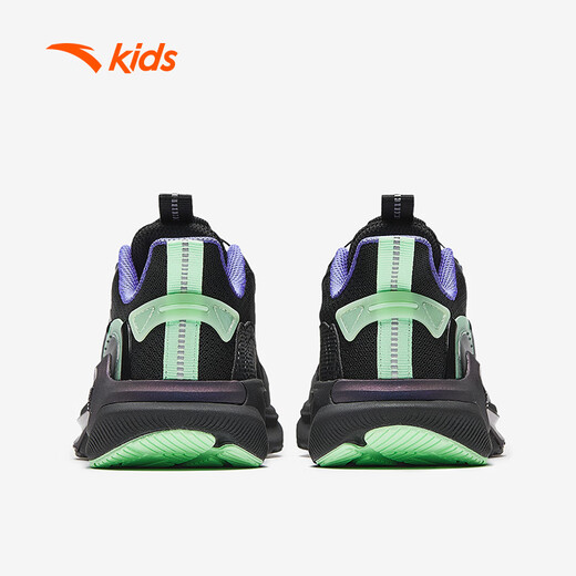 Anta Children's Sneakers Men's Big Children's Chaussures 2025 Automne Nouveau produit Bouton Moubble amortissant Lingyun Professional Running Chaussures [LINGYUN] Black / Silver 5508-4 34 pieds de longueur d'environ 21,5 cm