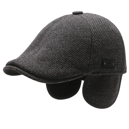 Red Dragonfly (RED DRAGONFLY) elderly hat men's winter middle-aged and elderly father and grandfather old man hat British style warm peaked cap forward hat
