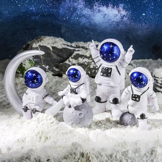 欧梵普（oufanpu）生日礼物男生宇航员太空人摆件创意桌面装饰送小朋友圣诞节礼物 宇航员摆件大头套装【礼盒装】