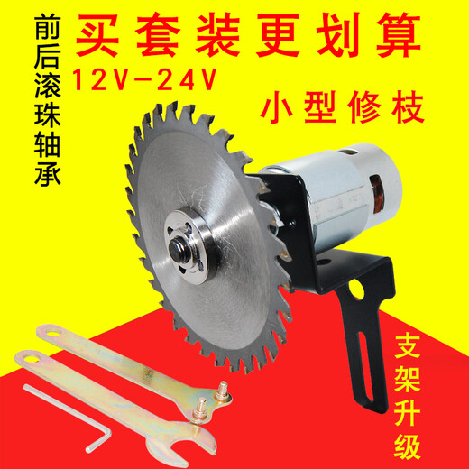 Yuechangsheng 795 Motor de poda de jardín de alta velocidad Motor DC poda DIY Motor pequeño 12V24V 795 795 Paquete de motor tres