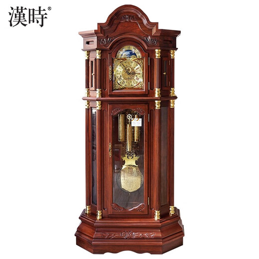 Hanshi (Hense) Hedgehog Redwood Redwood Floor Bell Neun-Tone Tube Box Music Mechanical Uhr Luxus stehend