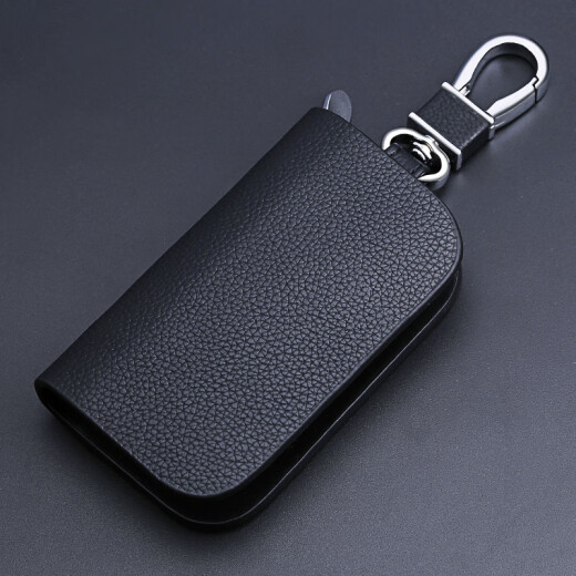 Dongfeng 5008 Peugeot 408 key cover 308 new 508 logo 3008 genuine leather 4008 button 2008 car 301 pack key cover Peugeot - imported cowhide [black]