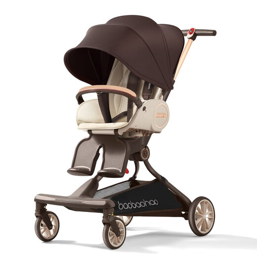 Baby Good V9-C Baby Walking Artifact Baby Walking Stroller Two-way High View Lightweight Foldable Baby Stroller V9-C Caramel Milk Tea