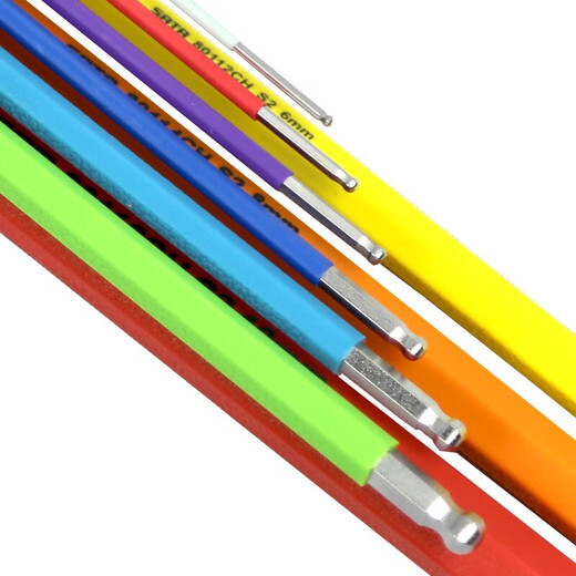 SATA 09101CH special long ball head hexagonal wrench metric hexagonal set L-shaped hexagonal screwdriver 9-piece set 09101CH