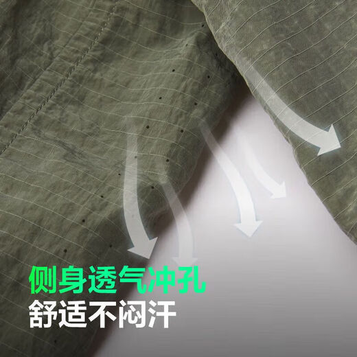 Bosideng national standard sun protection clothing for men, UV protection, water repellent, breathable, cool fishing clothing, camping removable jacket