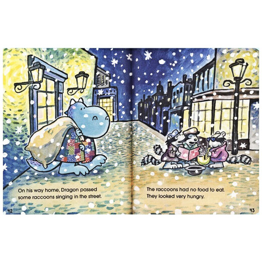 英文原版 胖龙蓝蓝5册赠音频 Dragon 学乐Acorn橡子系列温馨友情幽默搞笑全彩桥梁书 蓝思410-510L Dog Man神探狗狗同作者 4至8岁美国学乐出版社  小学教辅