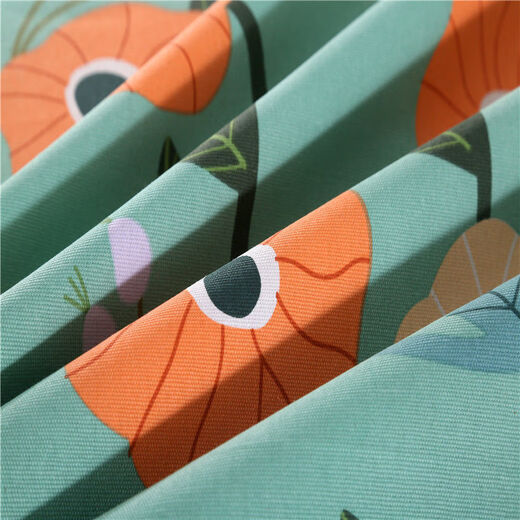 Xingyue Shengfan can't afford to throw the ball, pure cotton old coarse cloth bed sheet three-piece set, thickened cotton single double large bed Kang single bed, beautiful pastoral 1.8 bed 2.3x2.5 meters bed sheet