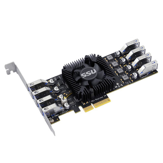 Velocidad de SSU y excelente tarjeta de adquisición de cámara industrial de 40GB de 40GB USB3.2 PCI-E a 4 puertos USB3.1 Tarjeta de expansión U3518A [Versión 32G] 4 canales