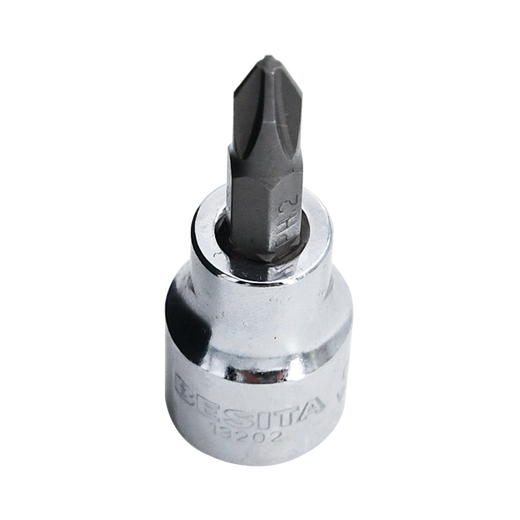 百思泰（BESITA）10mm6.3mm十字米字一字旋具套筒旋具批头1/4小飞中飞3/8批咀 14404 6.3mm一字旋具套筒7mm
