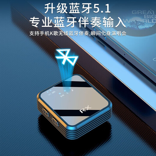 ZNNCO Wireless Lavalier Microphone Radio Microphone Mobile Phone Live Recording Noise Reduction Douyin Short Video Shooting Singing Karaoke Outdoor Portable Little Bee Sound Transmission Equipment Universal for Apple Android Cameras One-to-One + Bluetooth Accompaniment + In-Ear Reverberation Apple Android Phone Anchor Sound Card Live Broadcasting Remote Ultra-long Battery Life Equipment