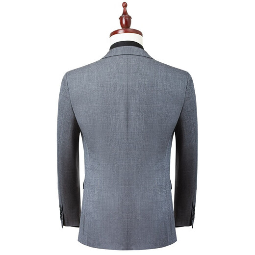 Hongdu new suit men's suit business formal wedding dress business professional dark gray men's suit suit AX20347/C version XL 180