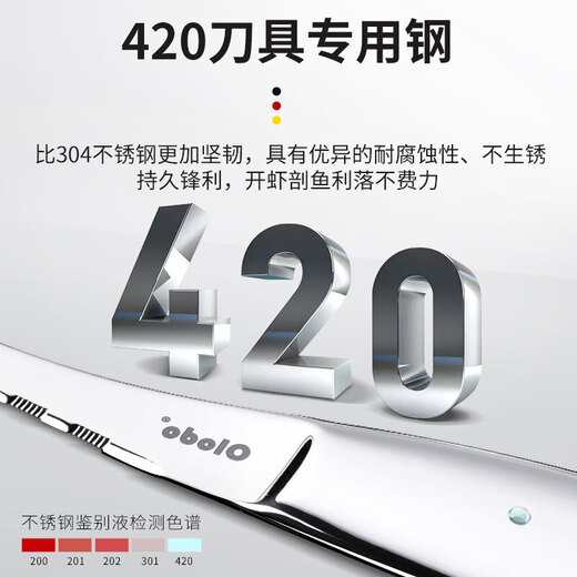 Oraldo shrimp line remover, shrimp line remover, shrimp back knife, 420 stainless steel shrimp knife, easy to dissect duck intestine artifact, multi-purpose shrimp line knife/fish maw duck intestine knife