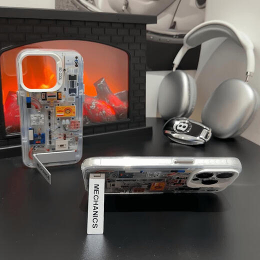 Banmeiluo Mecánico Estructura interna IQOO12 Caso de teléfono móvil NUEVO VIVO TRENDY COOL IQ0011S1098 Color láser Silver Neo9P Silver-R1025 Estructura interna + soporte IqoOz9Turbo