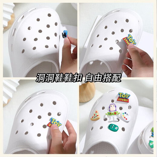 QYCKABY Cave Shoes Accessories Girls' Outdoor Shoes Flowers DIY Adaptive Shoes Buckle Cute Three-dimensional Handmade Decorative Buckles Removable Transparent Little Cute 1 piece Whole pack of dripping plastic