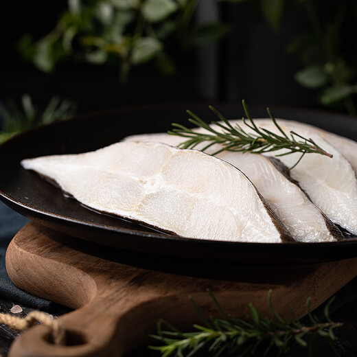 Jingmi frozen Greenland halibut net weight 800g 6-8 pieces of selected sections fresh fish plaice deep sea fish