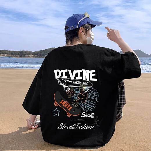 Bailedi High School Schüler Sommer reines Baumwollkurzärmel-T-Shirt für Jungen im Alter von 13 bis 15 Jahren 14 lose Tops 16 große Kinder Sommer halbärmelte LL-3899 Weiß hohe Qualität 160 m (Empfohlenes Gewicht 80-110 Jin [Jin gleich 0,5 kg]))