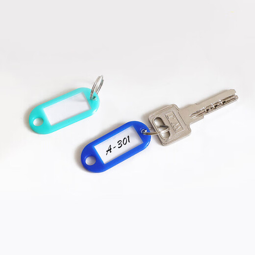 Deyin Colorful Key Key Chain Chain Classification Marc Key Tag Marque 9848 Clé Mation de gestion Bag étiquette de clé Stick Stick Office fournit 50 pièces / boîte