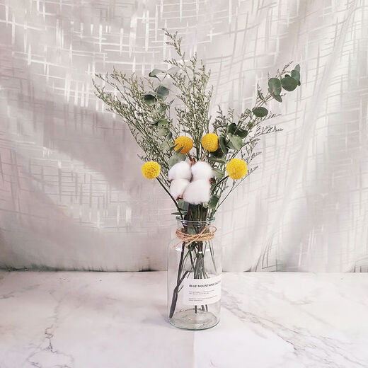 AIMAN dried flowers eucalyptus leaves Nordic style ins Nordic style small fresh living room ornaments diy home decoration ornaments SN Lover's grass a bunch without bottle 250g to dry