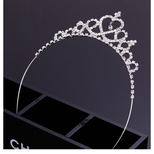 Xiaoka Yi Nong Japanese and Korean style children's rhinestone crown princess tiara bride wedding crystal baby little girl's birthday hairpin accessories