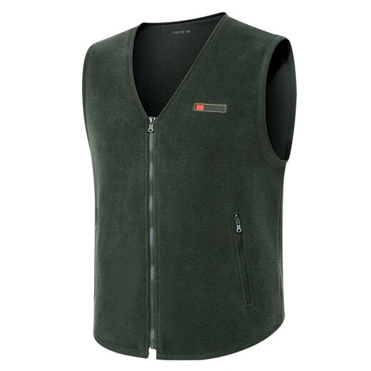 Jihua 3505 New Style Velvet Vest Military Fan Clothing Fleece Vest Navy Olive Green Coldproof Fleece Clothes Autumn and Winter Vest Navy Blue 170/100