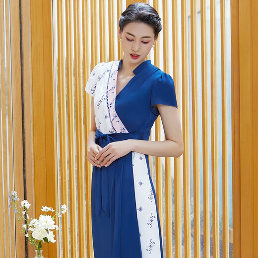 Mushi Dress Chiffon Fit New Chinese Style Vestido 967 10 Colors S