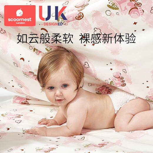科巢婴儿隔尿垫儿童水洗月经姨妈垫大尺寸宝宝防水可洗床单生理期床垫 1条装-【多弗尔鲸鱼】-A类纯棉 180x200cm